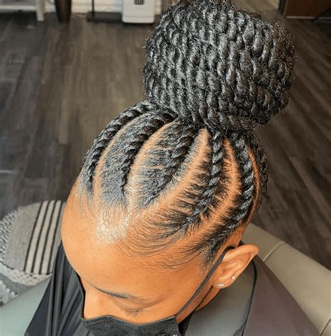 flat twist braids